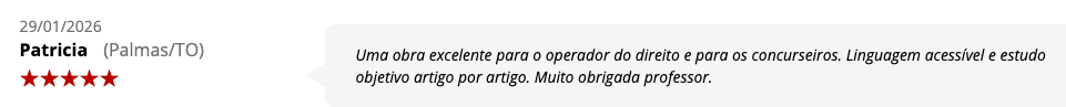 Avaliação de leitor do livro Reforma Tributária Esquematizada, de Felipe Duque, publicada no site da Editora Juspodivm