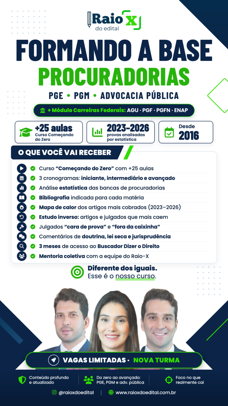 Formando a Base Procuradorias - Raio-X do Edital: PGE, PGM e advocacia pública + módulo Carreiras Federais (AGU, PGF, PGFN e ENAP) e mentoria coletiva